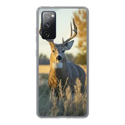 Produktbild von MuchoWow® Handyhülle Schutzhülle Hülle für Samsung Galaxy S20 FE Hirsche - Gras - Herbst - Geweih - Natur - Tiere Silikon Softcase Handy Hülle - Abdeckung