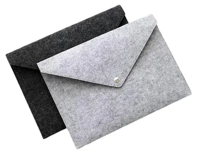 Productafbeelding van Documententas van vilt, formaat A4, 2 stuks. Organizer voor iPad, aktentas, afmetingen 33 x 23 cm