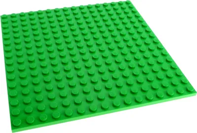 Zdjęcie produktu dla 1x płytka konstrukcyjna Lego 16x16 do budowania po obu stronach jasnozielona 10261 31209 4611777 91405