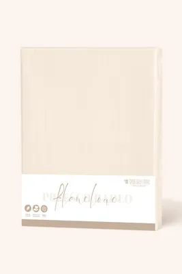 Zdjęcie produktu dla Klasyczne Prześcieradło Flanelowe Bawełniane Bez Gumki 220X240 J.beż