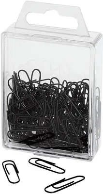 Produktbild von Wedo 901 244201, Metall, Kunststoff, Schwarz, 27 mm, PVC, 100 Stück(e)