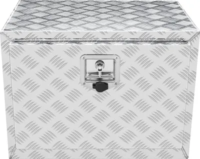Zdjęcie produktu dla Skrzynia aluminiowa 61x36x41cm wodoodporna - box narzędziowy z zamkiem