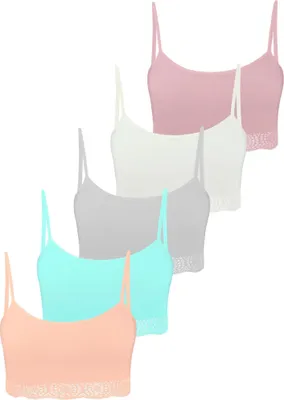 Produktbild von 5er Set Mädchen Bustier BH - Spitze - Bunt