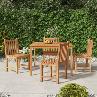 Produktbild von "Rabatt" 5-tlg. Garten-Essgruppe - mit tishe & Stuhl - Massivholz Teak - Lounge-Dining set CC7752