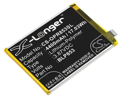Image de TECHTEK Batterie compatible avec [Oppo] CPH2113, CPH2205, Reno 4 4G, Reno 5 Lite remplace BLP853