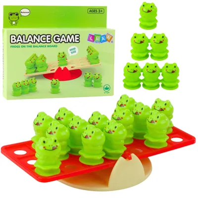 Produktbild von Lerngeschicklichkeitsspiel für Kinder, die Frösche balancieren