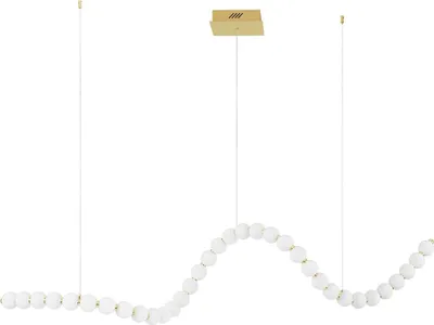Produktbild von Nova Luce PERLA LED Pendelleuchte Gold 98W Warmweiss 167x42x200cm dimmbar 9695601
