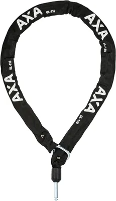 Productafbeelding van Insteekketting voor ringslot - 130 cm - Gehard staal - Zwart
