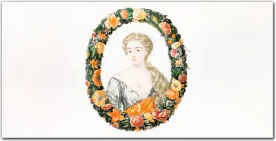 Produktbild von Coloray Küchenrückwand 120x60 Spritzschutz aus Glas - Blumen Porträt einer Frau