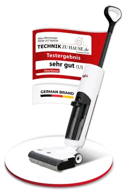 Produktbild von Flixxe 2x2, 2-in-1-Stabstaubsauger, Beutellos, Schwarz, Weiß, 0,7 l, 0,7 l, Trocken&Nass