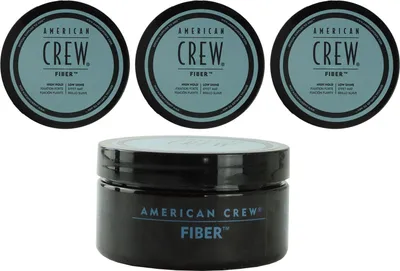 Produktbild von American Crew Classic Fiber 3 x 85 g Stylingwachs starker Halt Set