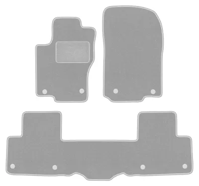 Immagine prodotto di Tappetini in moquette per Mercedes GLE W166 2011-2015 (SUV) – set 4 pezzi, grigi, su misura – Wielganizator OSLO