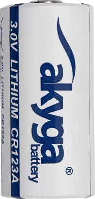 Produktbild von Lithium-Batterie CR123A Akyga AKY1235 3V / 1500mAh für 85°C