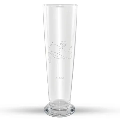 Produktbild von Mr. & Mrs. Panda Bierglas Stinktier Ball - Transparent - Geschenk, Wildtier, Mr Mrs Weizenglas, Weizenbier Glas, Weißbierglas, Skunk, Stinker, Weizen, Weisheit, Bier