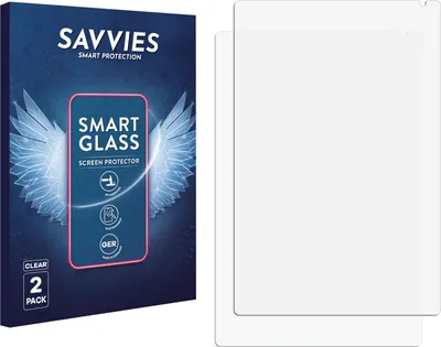 Produktbild von 2x Savvies Schutzglas Folie für Ainmel AMLC12 10.1" 9H Panzer Schutzfolie Glas Displayschutz klar transparent