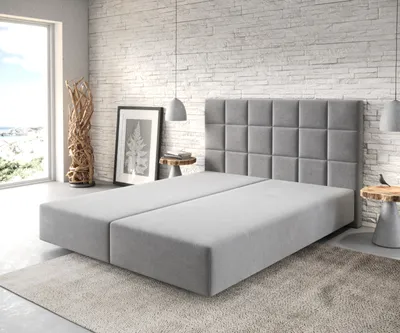 Produktbild von DELIFE Boxspringgestell Dream-Fine 160x200 cm Mikrofaser Grau