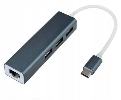Produktbild von USB-C Hub 4-in-1 mit 3x USB & Gigabit Ethernet