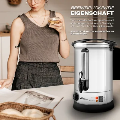 Obrázok produktu pre TRESKO® kanvica na varené víno 10 l kanvica na varené víno kanvica na varené víno kanvica na varené víno