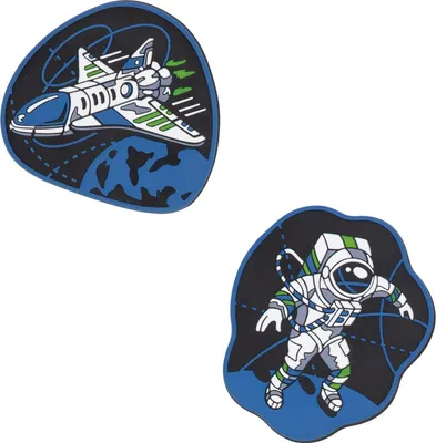 Produktbild von DerDieDas Schulranzen-Zubehör Wechselbuttons Set 2 teilig Moon Mission mehrfarbig