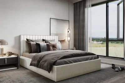 Produktbild von Kaiser Möbel Polsterbett 180x200 mit bettkasten und Öffnung öffnen SYLT Ecru