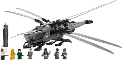 Produktbild von LEGO 10327 Icons Dune Atreides Royal Ornithopter, Set zum Sammeln für Erwachsene, Film-Geschenk für Männer, Frauen und Fans, Modell-Flugzeug mit 8 Figuren, darunter Paul Atreides und Baron Harkonnen