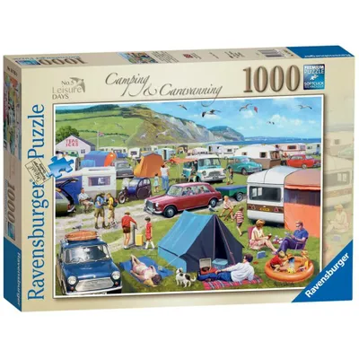 Produktbild von RAVENSBURGER Puzzle Camping im Wohnwagen 1000 Teile