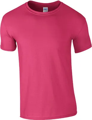 Immagine prodotto di Gildan 64000 | Softstyle Maglietta da uomo con collo alla moda - Colore: Heliconia - Taglia: 3XL