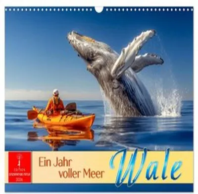 Produktbild von Wale - ein Jahr voller Meer (Wandkalender 2026 DIN A3 quer), CALVENDO Monatskalender
