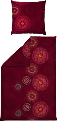 Produktbild von Erwin Müller Bettwäsche bordeaux 1x 155x220 cm + 1x 80x80 cm