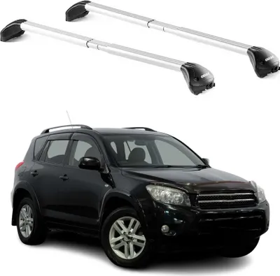 Image de Barres de toit transversales pour Toyota RAV4 2006-2018 5P Gris Argenté 2x ABE