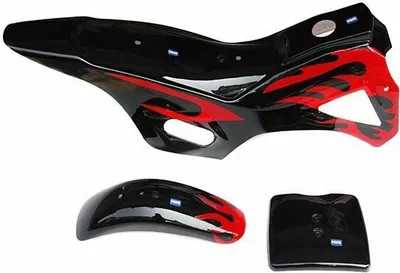 Produktbild von Verkleidungs SET Schwarz Mini Cross 49 ccm Dirt Bike Pit Bike HMParts