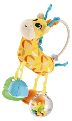 Produktbild von Chicco Mrs. Giraffe Toy, niedliche Giraffenrassel mit verschiedenen weichen Text