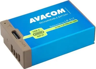 Obrázek produktu pro AVACOM baterie - Canon LP-E17 vstup USB-C Li-Ion 7.4V 950mAh 7Wh