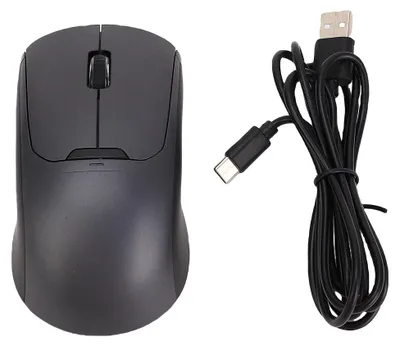 Zdjęcie produktu dla Bezprzewodowa mysz z czytnikiem linii papilarnych 2,4 GHz, Bluetooth, USB – 3 tryby pracy, 4 w 1: uwierzytelnianie tożsamości, szyfrowanie – mysz do pracy i gier, kolor Deep Space Grey