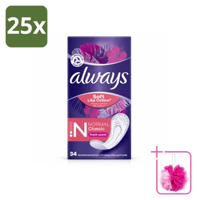 Produktbild von 25 x Always DailyFresh Slipeinlagen Normal - Sparpackung - 25 Stücke