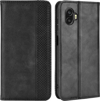 Produktbild von Samsung Galaxy Xcover 6 Pro Hülle - Coverup Vintage Style Klapphülle - Schwarz
