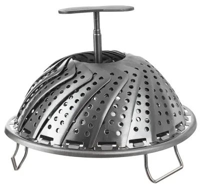 Image de Insert vapeur pour casseroles - Bac de cuisson à la vapeur - Réglable de 14 à 23 cm - Acier inoxydable -  LFGB