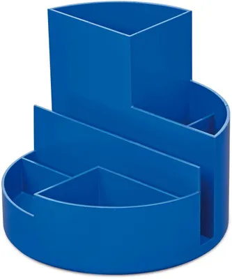 Produktbild von MAUL Stifteköcher MAULrundbox Recycling Kunststoff 14 x 14 x 12.5 cm blau