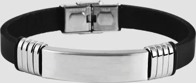 Produktbild von Akzent Armband aus Echtleder und Edelstahl