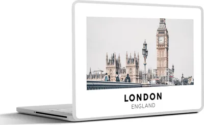 Produktbild von MuchoWow® Laptop Aufkleber Sticker Cover London - England - Big Ben 25x18 cm - Laptop-Deko