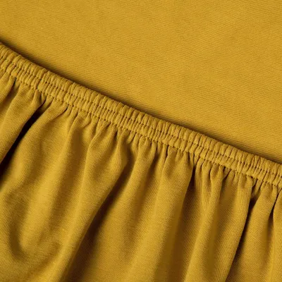Produktbild von Kayori Jersey Spannbettlaken Saiko Farbe Gelb Größe 120-130x200-220 cm