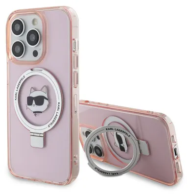 Zdjęcie produktu dla Etui Karl Lagerfeld Choupette Head do iPhone 15 Pro różowy