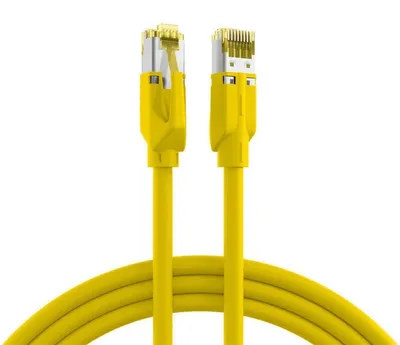 Produktbild von EFB RJ45 Patchkabel S/FTP,Cat.6A,TM31,UC900,0.5m,gelb