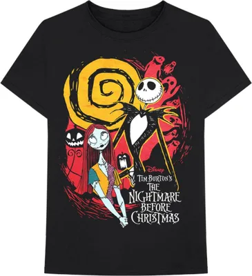 Obrázek produktu pro Nightmare Before Christmas - tričko pro muže/dámy Uni RO3436 (XL) (černá)