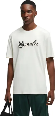 Zdjęcie produktu dla Koszulka męska Moncler z logo Varsity, biała