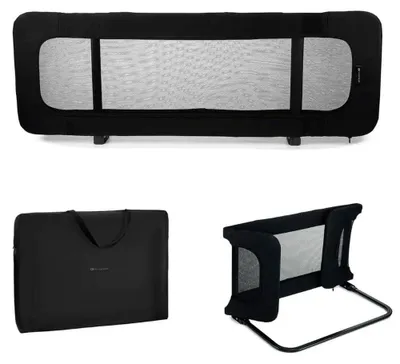 Image de Solidchoice - Barrière de lit pliable pour enfants, 120 x 40 cm, noire