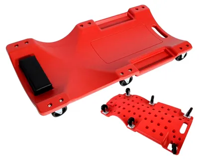 Produktbild von Mechaniker-Roller Unterfahrwerk, Rollwagen mit Schalldämmung, 91 cm Rollbrett mit rutschfesten Rollen für Motorwartung, Ölwechsel und Reifenwechsel