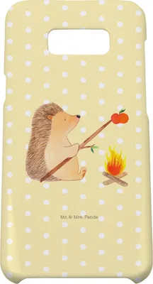 Produktbild von Mr. & Mrs. Panda Samsung Galaxy S8 plus Handyhülle  Igel Grillen - Gelb Pastell - Geschenk, Hülle, Handy, Sinn Des Lebens, Lustige Sprüche, Ziele, Motivation, Case, Cover