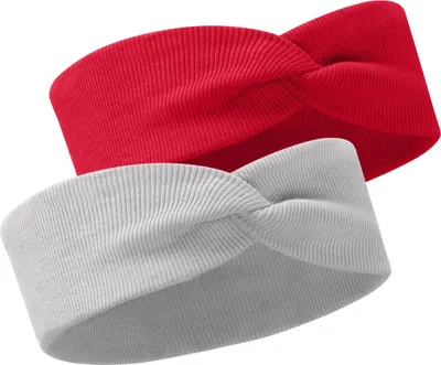 Produktbild von Bubalove | Stirnband | Haarband SET | Baumwolle | 48-52 cm | Rot, Hellgrau | Haarbänder