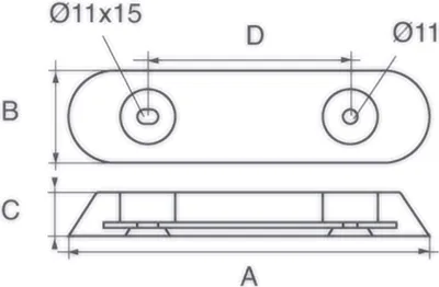 Produktbild von Talamex Vetus Anode Typ 25 Aluminium Weiß 250 x 65 mm Weiß 250 x 65 mm